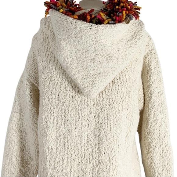 World Folk Art Nanaimo Canada Knit Wool Fringe Jacket  Size XL - Picture 7 of 10